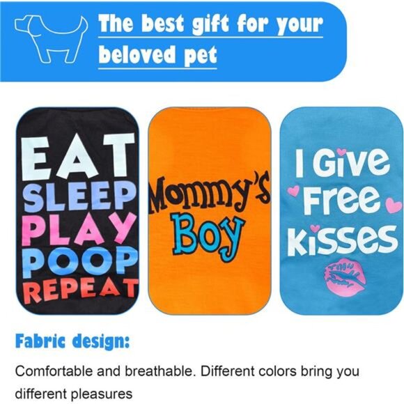 6 Pack Dog Clothes for Small Dogs Boy and Girl Outfits - Picture 8 of 10